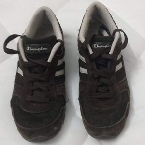 Vintage Champion Tan Pique Suede/mesh